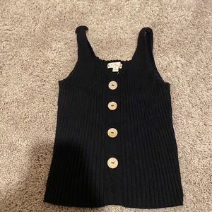 Black Tank (fake buttons)